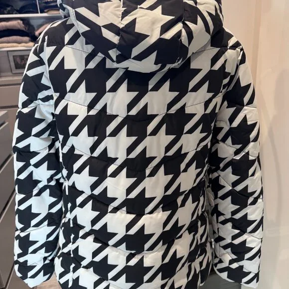 Houndstooth puffer coat - Picture 4 of 5